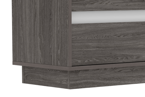 Шкаф для посуды VIRGINIA НМ 011.83 ясень анкор темный, белый скандинавский