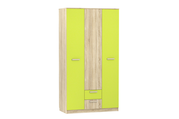 Шкаф комбинированный Акварель НМ 013.08-01 М1 дуб сонома, лайм