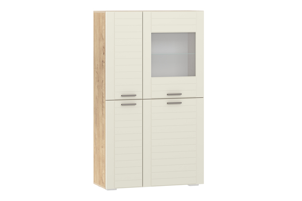 Шкаф комбинированный Livorno НМ 011.48-01 Х софт панакота, дуб бунратти