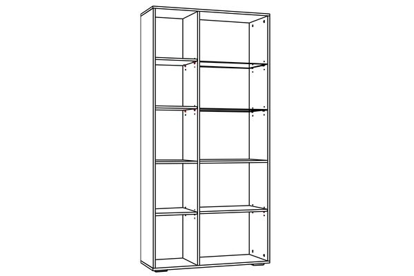 Шкаф комбинированный Livorno НМ 011.48 Х софт панакота, дуб бунратти