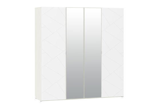 Шкаф комбинированный Summit НМ 011.45 меренга, белый текстурный