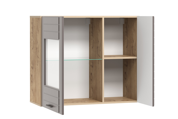 Шкаф навесной Livorno НМ 011.29-01 X софт графит, дуб бунратти