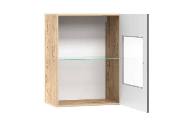 Шкаф навесной Livorno НМ 011.30-01 X софт графит, дуб бунратти