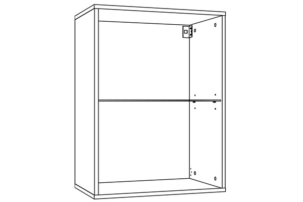 Шкаф навесной Livorno НМ 011.30-01 X софт графит, дуб бунратти