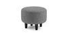Пуф Шон ТП 273 велюр Romeo 06 серый