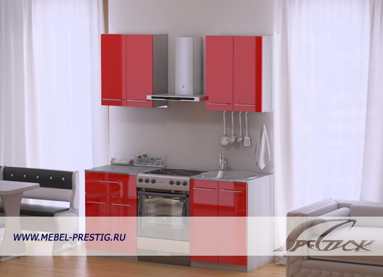 Стандарт СТ.1400.1 кухонный гарнитур фасады МДФ глянец (3 цвета)