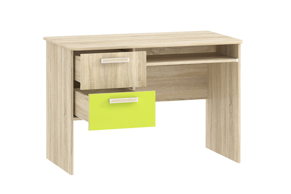 Стол для компьютера Акварель НМ 009.19-05 М2 дуб сонома, лайм