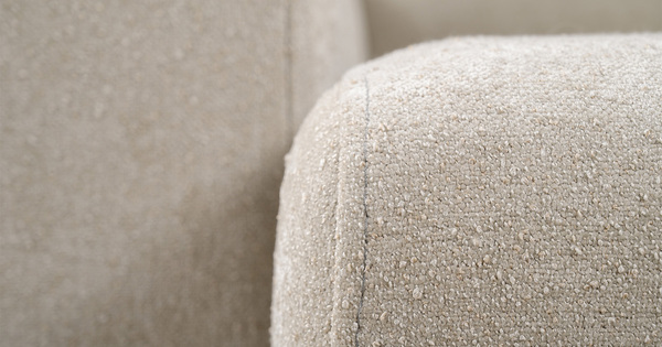 Диван-кровать прямой Тэдди 1505 композиция 1, букле Pique 010 светло-серый, модульная система