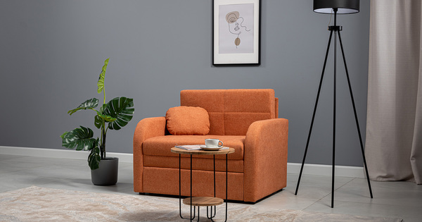 Кресло-кровать Тео (85) ТК 907 велюр Danco 412 светло-терракотовый