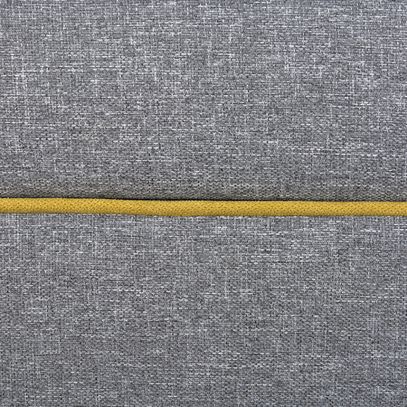 Диванный блок Альфа 11.20 рогожка серый, шенилл горчичный (кресло-кровать Альфа 04.02)