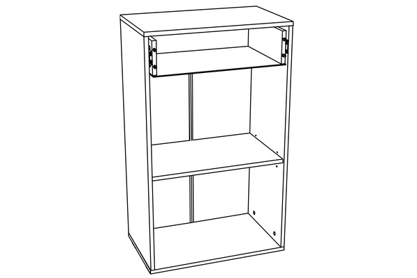 Тумба Livorno НМ 040.65 Х фасад правый, дуб бунратти, софт панакота
