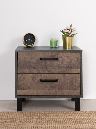 Тумба прикроватная Стронг 13.242 дуб гранж колониальный, интра