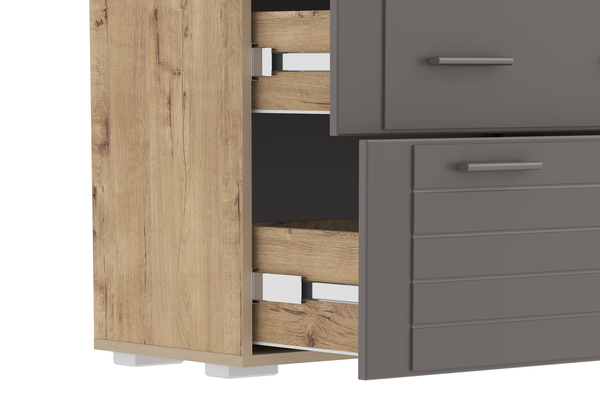 Тумба ТВА Livorno НМ 011.34 X софт графит, дуб бунратти