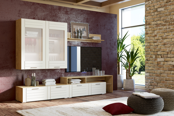 Тумба ТВА Livorno НМ 011.34 X софт панакота, дуб бунратти