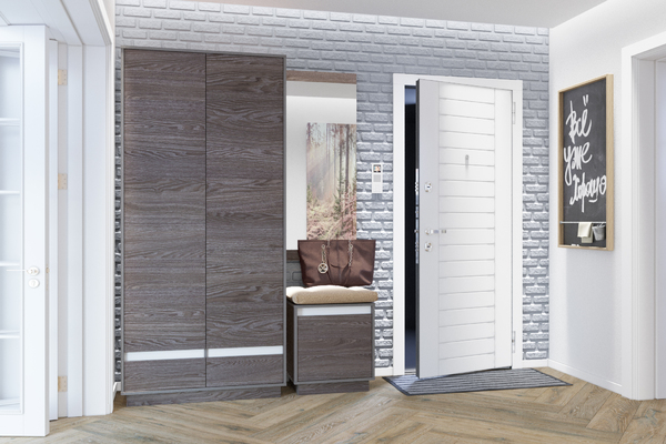 Тумба VIRGINIA НМ 040.09 ясень анкор темный, белый скандинавский