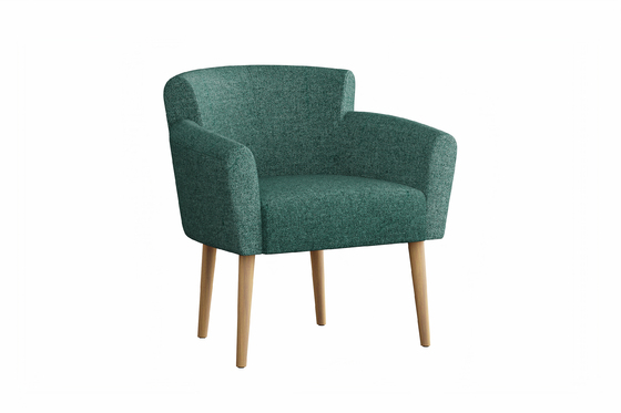Кресло для отдыха Вирджиния рогожка Sherlock 673 зеленый